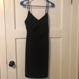 Lulus black cut out dress NWT
